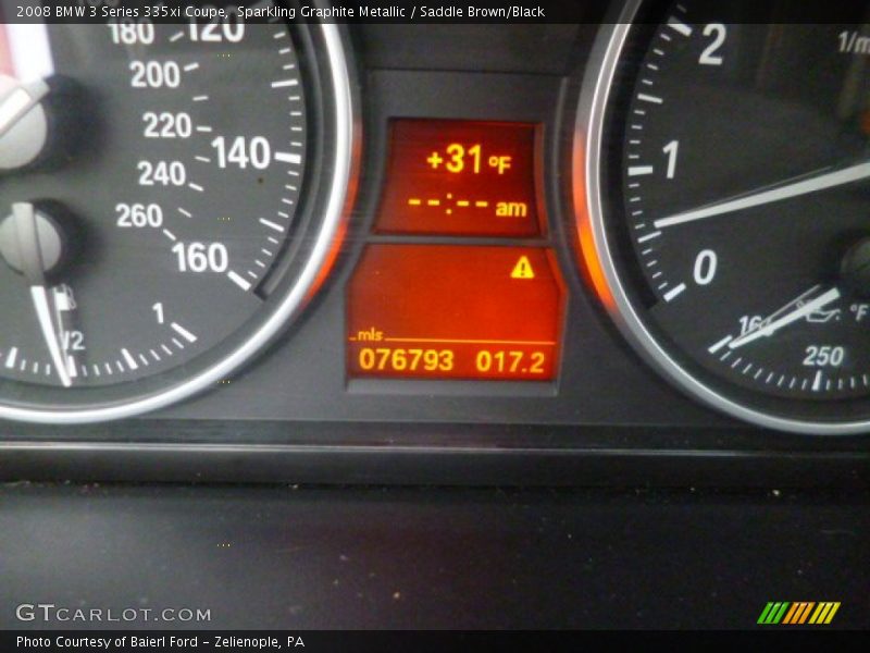 Sparkling Graphite Metallic / Saddle Brown/Black 2008 BMW 3 Series 335xi Coupe