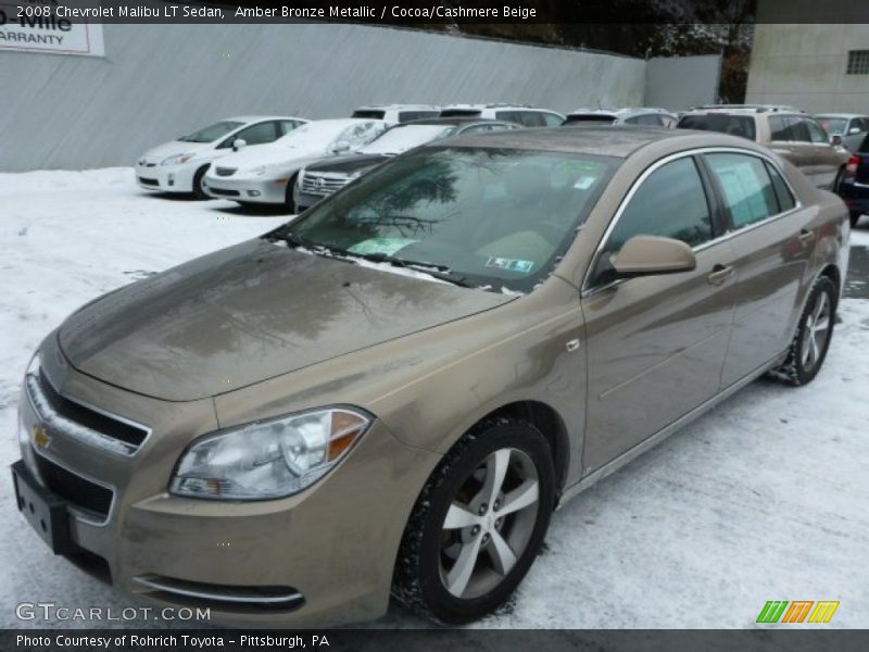 Amber Bronze Metallic / Cocoa/Cashmere Beige 2008 Chevrolet Malibu LT Sedan