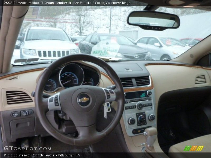 Amber Bronze Metallic / Cocoa/Cashmere Beige 2008 Chevrolet Malibu LT Sedan