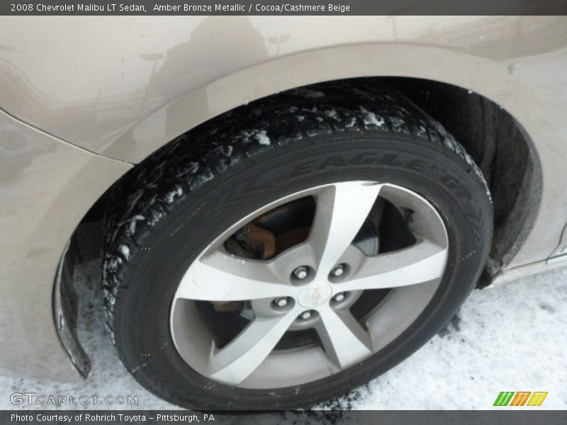 Amber Bronze Metallic / Cocoa/Cashmere Beige 2008 Chevrolet Malibu LT Sedan