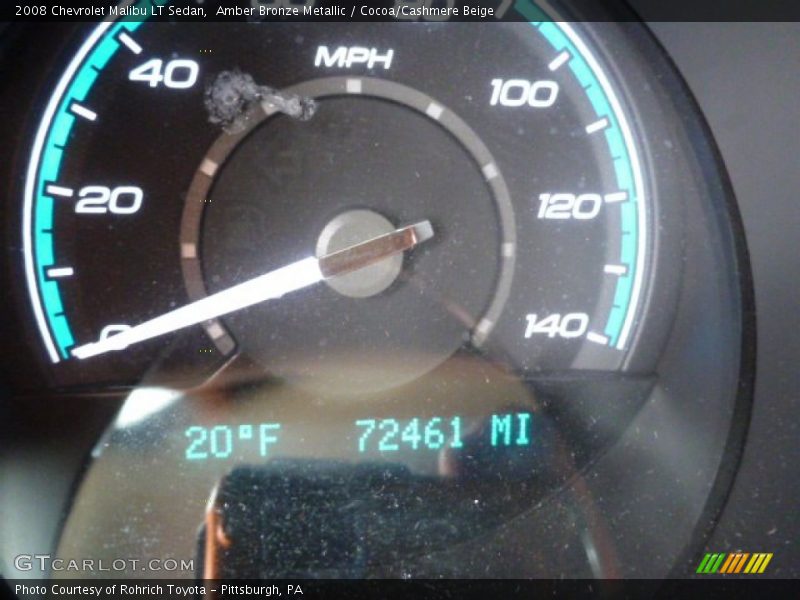 Amber Bronze Metallic / Cocoa/Cashmere Beige 2008 Chevrolet Malibu LT Sedan