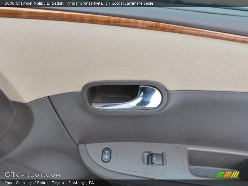 Amber Bronze Metallic / Cocoa/Cashmere Beige 2008 Chevrolet Malibu LT Sedan