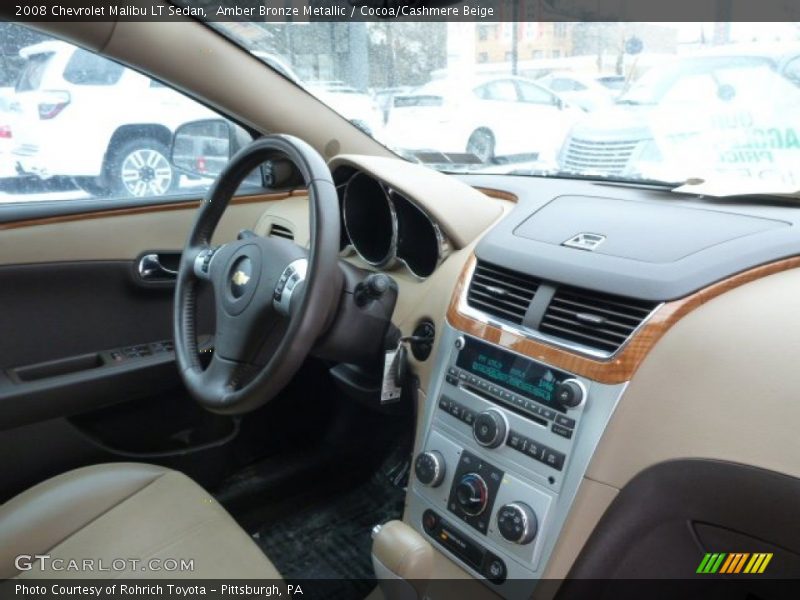 Amber Bronze Metallic / Cocoa/Cashmere Beige 2008 Chevrolet Malibu LT Sedan