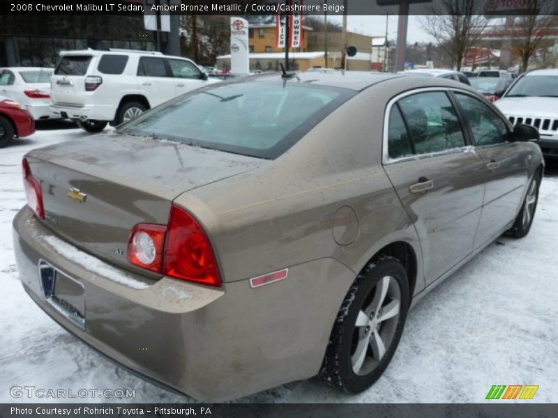 Amber Bronze Metallic / Cocoa/Cashmere Beige 2008 Chevrolet Malibu LT Sedan