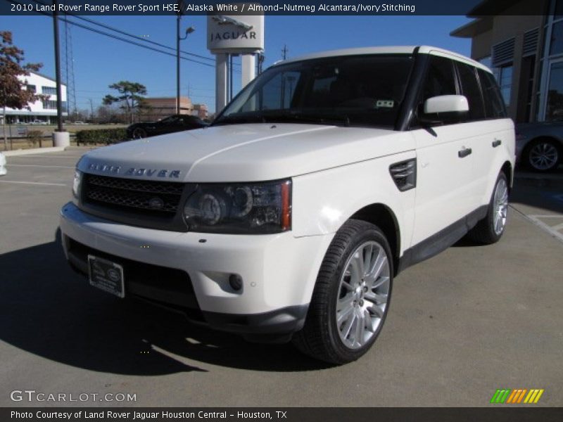 Alaska White / Almond-Nutmeg Alcantara/Ivory Stitching 2010 Land Rover Range Rover Sport HSE