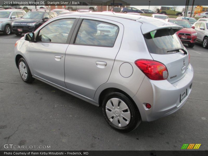 Starlight Silver / Black 2014 Mitsubishi Mirage DE