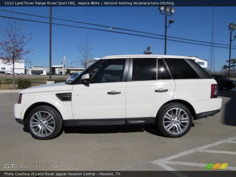 Alaska White / Almond-Nutmeg Alcantara/Ivory Stitching 2010 Land Rover Range Rover Sport HSE