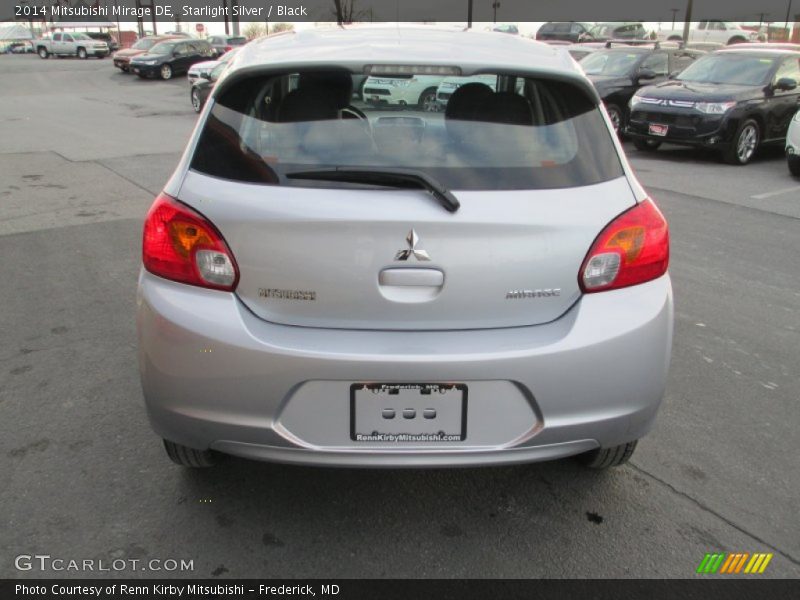 Starlight Silver / Black 2014 Mitsubishi Mirage DE