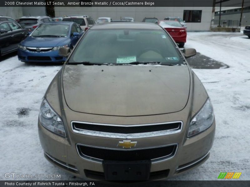 Amber Bronze Metallic / Cocoa/Cashmere Beige 2008 Chevrolet Malibu LT Sedan