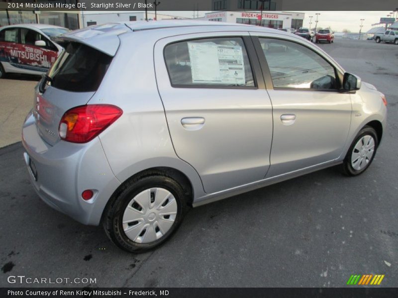 Starlight Silver / Black 2014 Mitsubishi Mirage DE