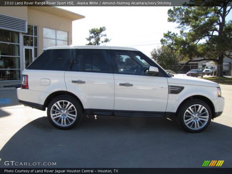 Alaska White / Almond-Nutmeg Alcantara/Ivory Stitching 2010 Land Rover Range Rover Sport HSE
