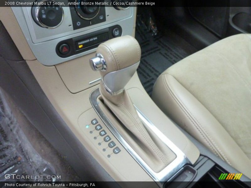 Amber Bronze Metallic / Cocoa/Cashmere Beige 2008 Chevrolet Malibu LT Sedan