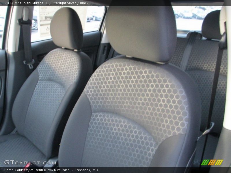 Starlight Silver / Black 2014 Mitsubishi Mirage DE