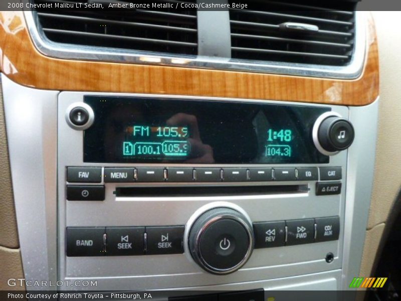 Amber Bronze Metallic / Cocoa/Cashmere Beige 2008 Chevrolet Malibu LT Sedan