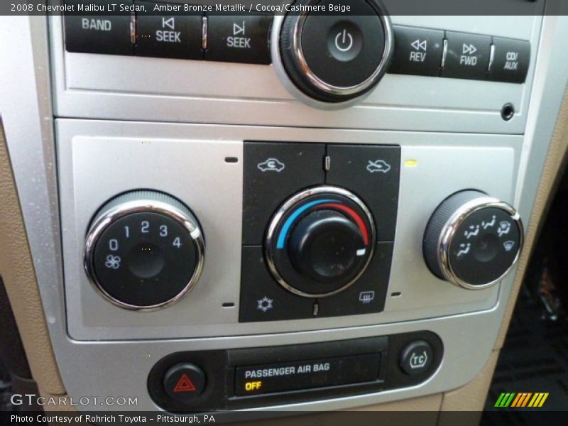 Amber Bronze Metallic / Cocoa/Cashmere Beige 2008 Chevrolet Malibu LT Sedan