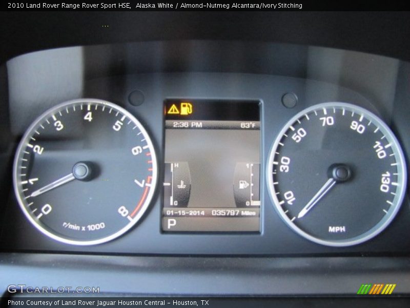 Alaska White / Almond-Nutmeg Alcantara/Ivory Stitching 2010 Land Rover Range Rover Sport HSE