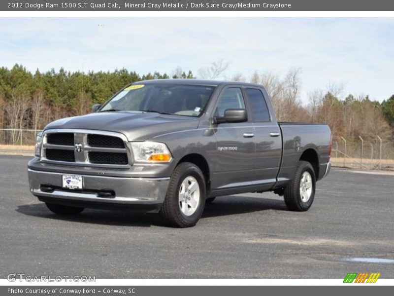 Mineral Gray Metallic / Dark Slate Gray/Medium Graystone 2012 Dodge Ram 1500 SLT Quad Cab