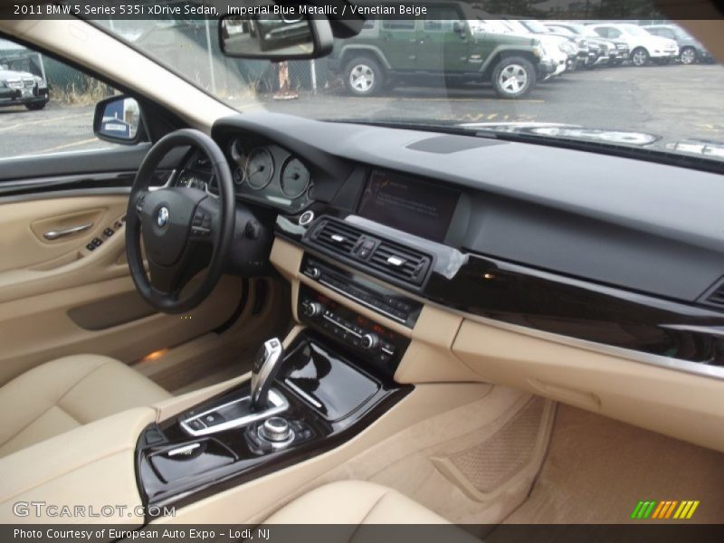 Imperial Blue Metallic / Venetian Beige 2011 BMW 5 Series 535i xDrive Sedan