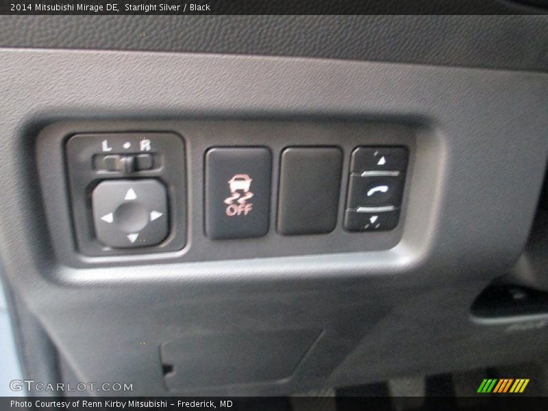 Starlight Silver / Black 2014 Mitsubishi Mirage DE
