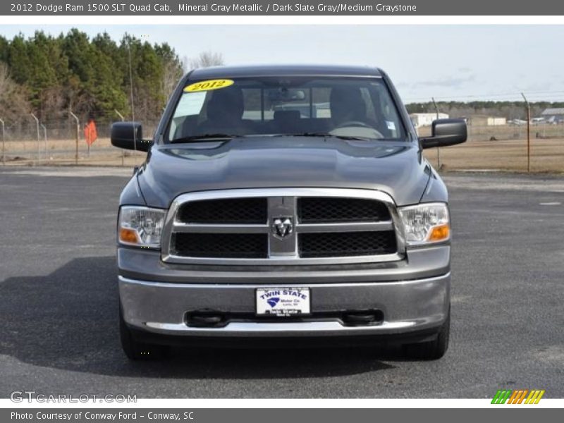 Mineral Gray Metallic / Dark Slate Gray/Medium Graystone 2012 Dodge Ram 1500 SLT Quad Cab