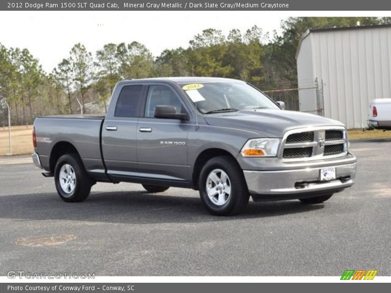 Mineral Gray Metallic / Dark Slate Gray/Medium Graystone 2012 Dodge Ram 1500 SLT Quad Cab