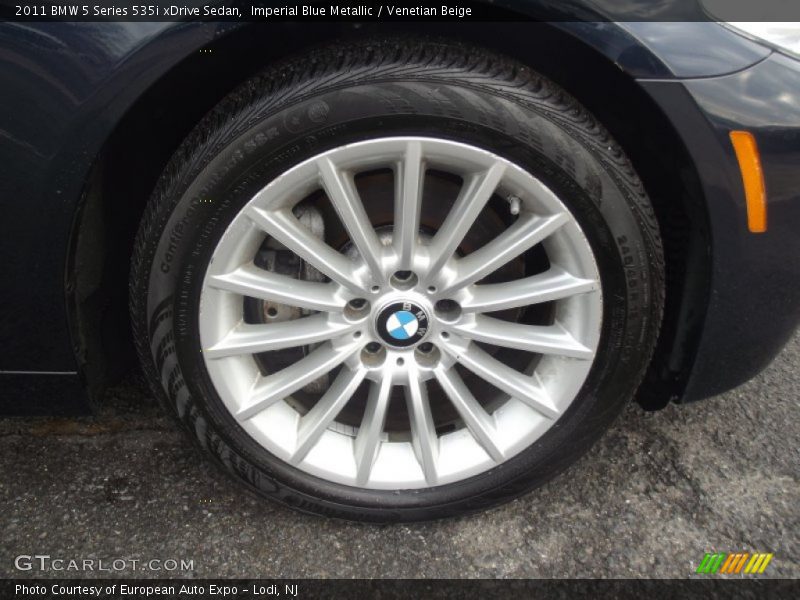 Imperial Blue Metallic / Venetian Beige 2011 BMW 5 Series 535i xDrive Sedan