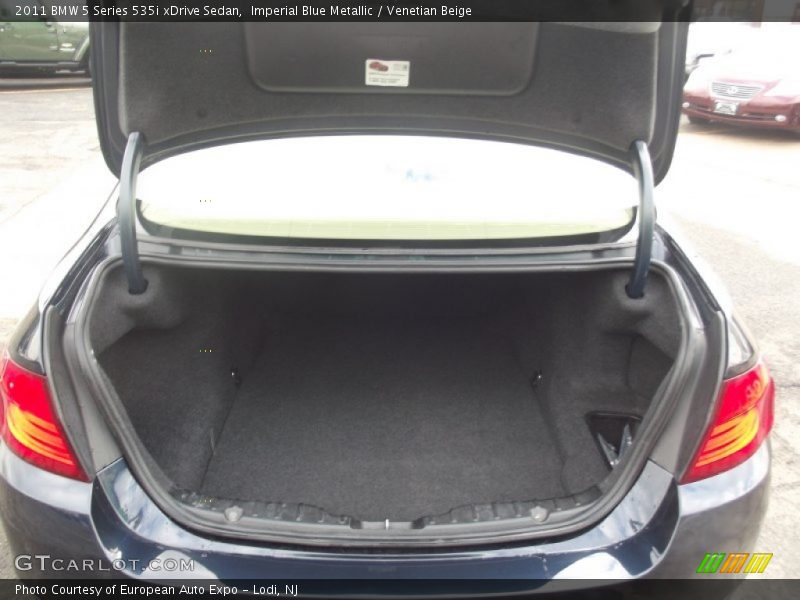 Imperial Blue Metallic / Venetian Beige 2011 BMW 5 Series 535i xDrive Sedan