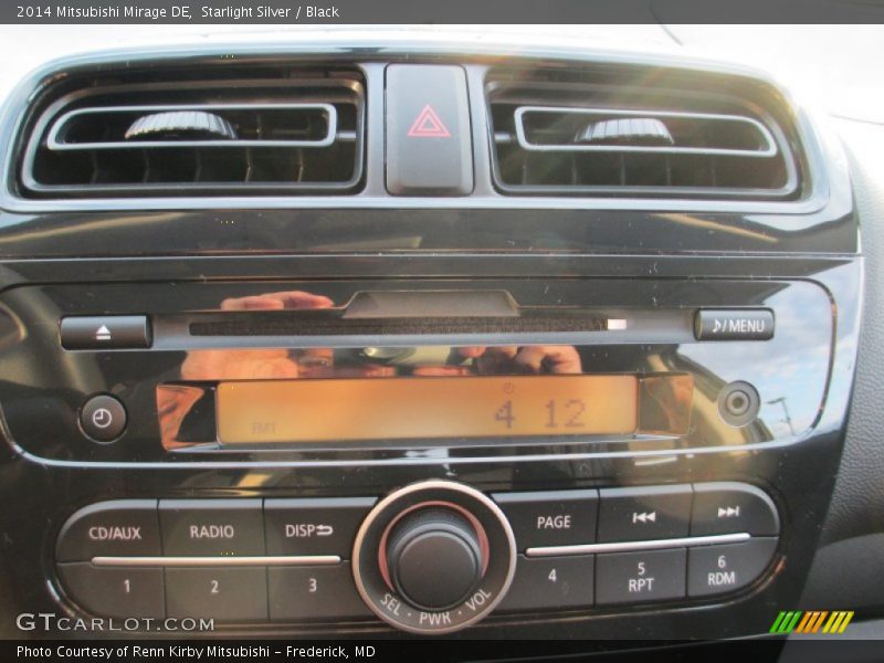 Starlight Silver / Black 2014 Mitsubishi Mirage DE