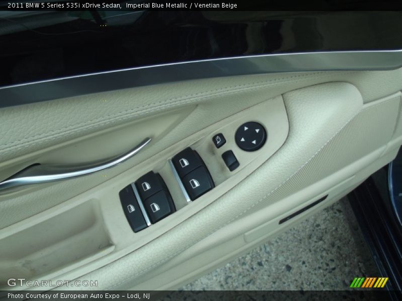 Imperial Blue Metallic / Venetian Beige 2011 BMW 5 Series 535i xDrive Sedan