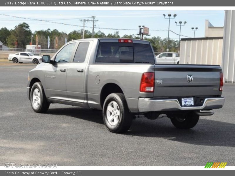 Mineral Gray Metallic / Dark Slate Gray/Medium Graystone 2012 Dodge Ram 1500 SLT Quad Cab