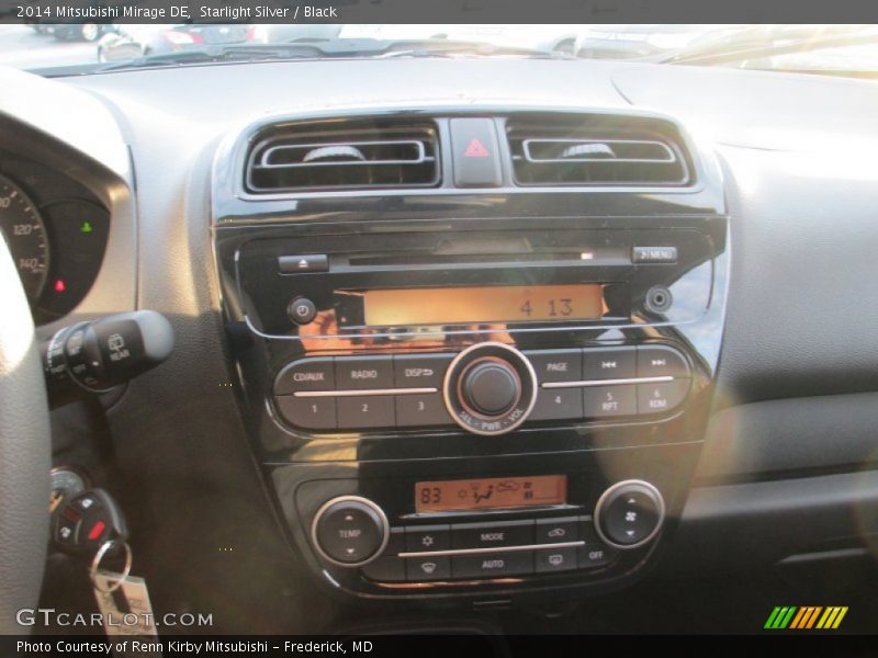 Starlight Silver / Black 2014 Mitsubishi Mirage DE