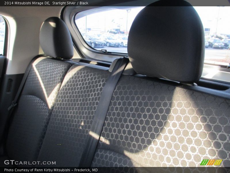 Starlight Silver / Black 2014 Mitsubishi Mirage DE