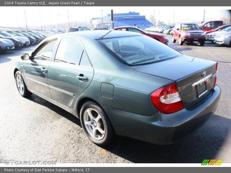Aspen Green Pearl / Taupe 2004 Toyota Camry XLE