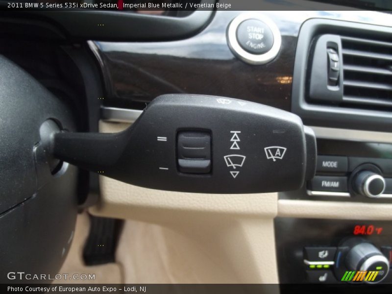 Imperial Blue Metallic / Venetian Beige 2011 BMW 5 Series 535i xDrive Sedan
