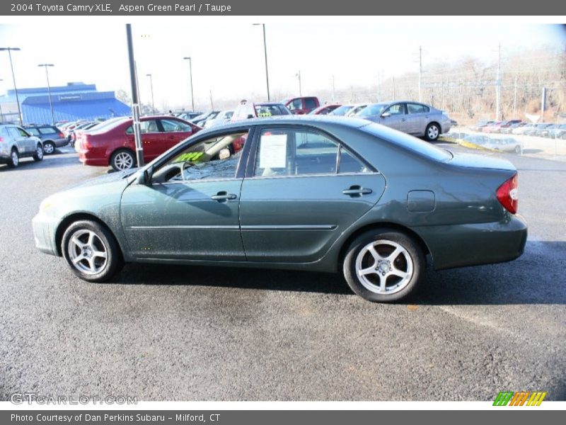 Aspen Green Pearl / Taupe 2004 Toyota Camry XLE