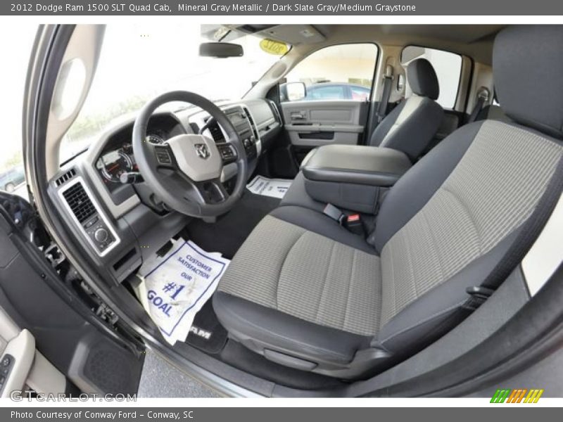 Mineral Gray Metallic / Dark Slate Gray/Medium Graystone 2012 Dodge Ram 1500 SLT Quad Cab