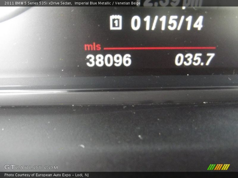 Imperial Blue Metallic / Venetian Beige 2011 BMW 5 Series 535i xDrive Sedan