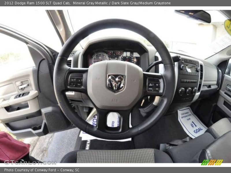 Mineral Gray Metallic / Dark Slate Gray/Medium Graystone 2012 Dodge Ram 1500 SLT Quad Cab