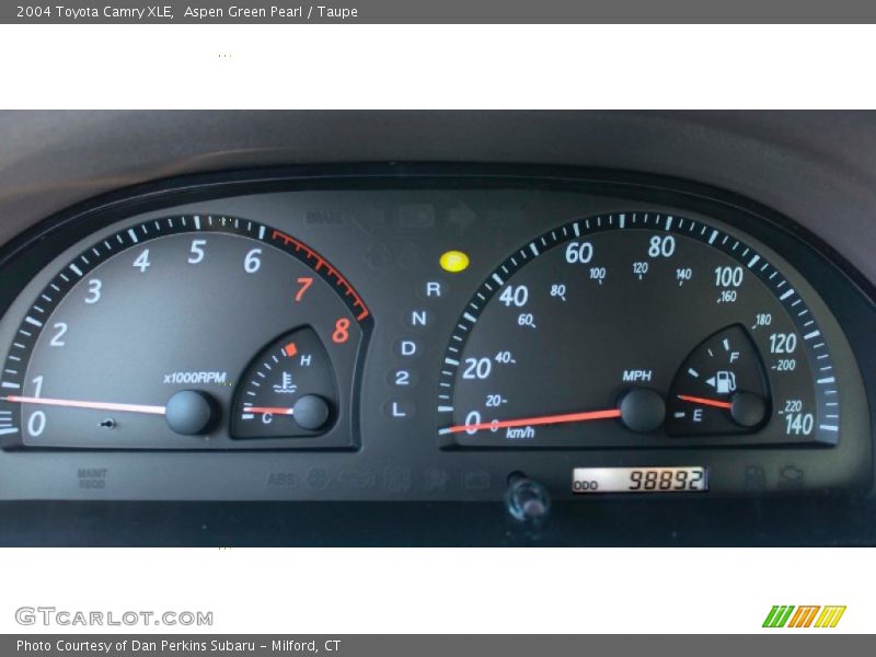 Aspen Green Pearl / Taupe 2004 Toyota Camry XLE