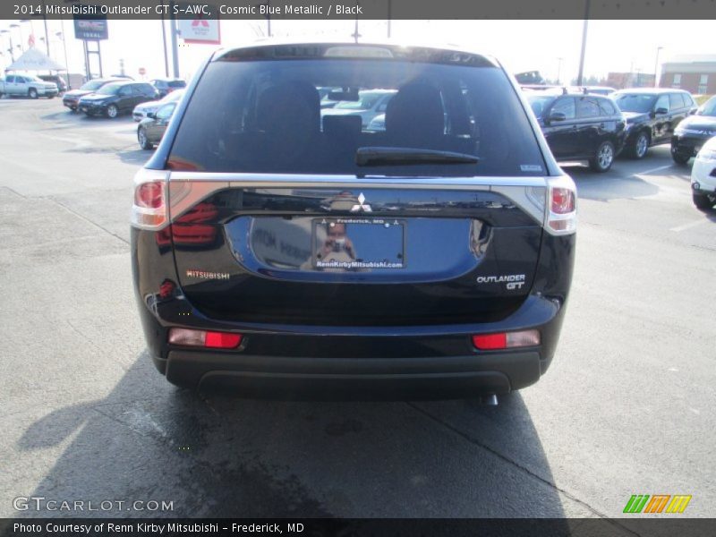 Cosmic Blue Metallic / Black 2014 Mitsubishi Outlander GT S-AWC