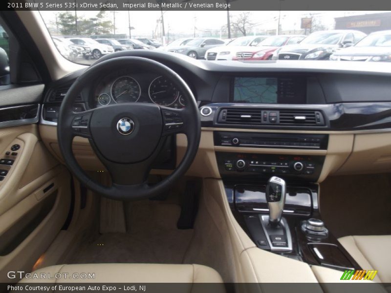 Imperial Blue Metallic / Venetian Beige 2011 BMW 5 Series 535i xDrive Sedan