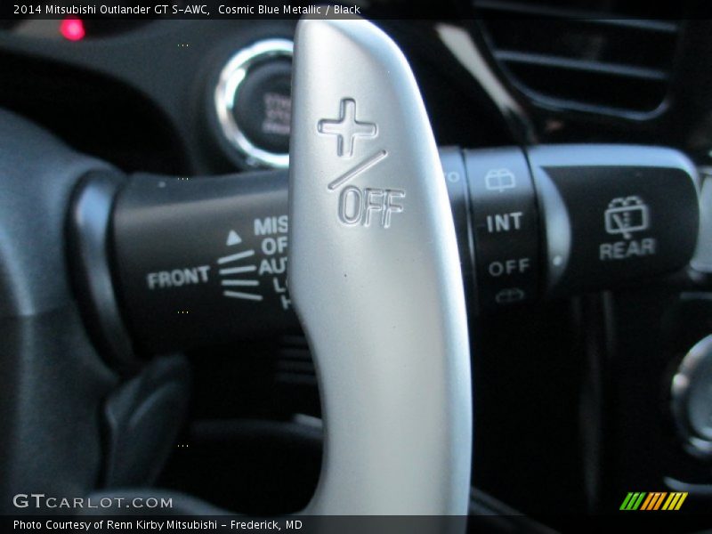 Cosmic Blue Metallic / Black 2014 Mitsubishi Outlander GT S-AWC