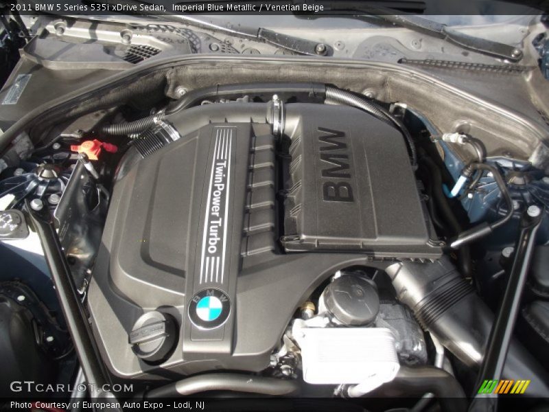 Imperial Blue Metallic / Venetian Beige 2011 BMW 5 Series 535i xDrive Sedan