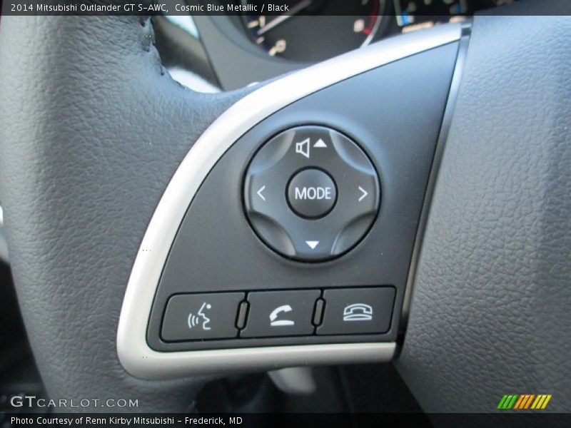 Cosmic Blue Metallic / Black 2014 Mitsubishi Outlander GT S-AWC