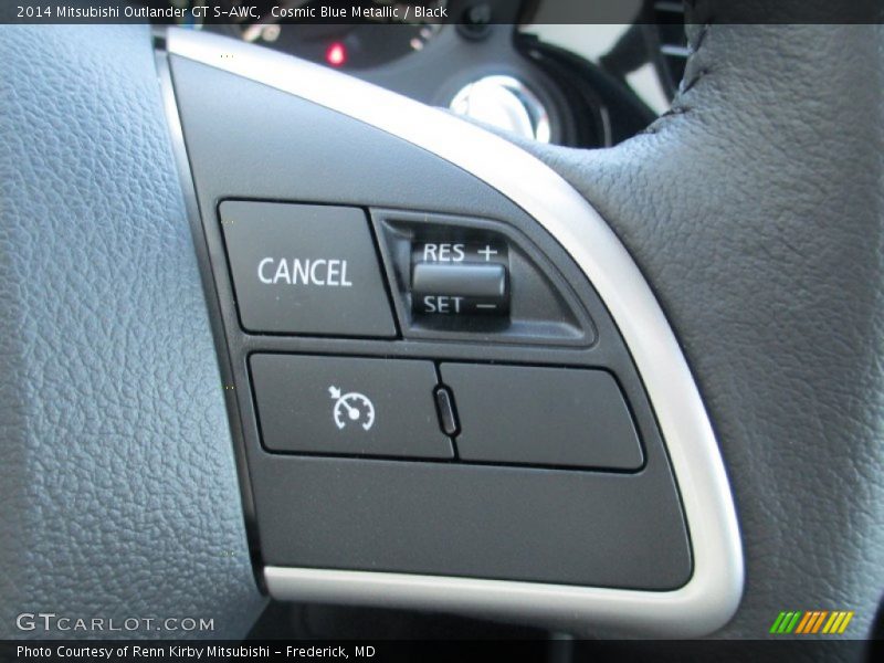 Cosmic Blue Metallic / Black 2014 Mitsubishi Outlander GT S-AWC