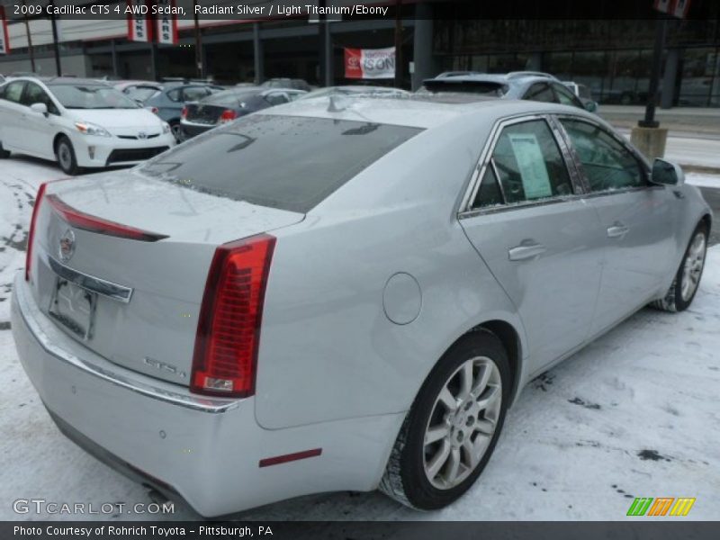 Radiant Silver / Light Titanium/Ebony 2009 Cadillac CTS 4 AWD Sedan