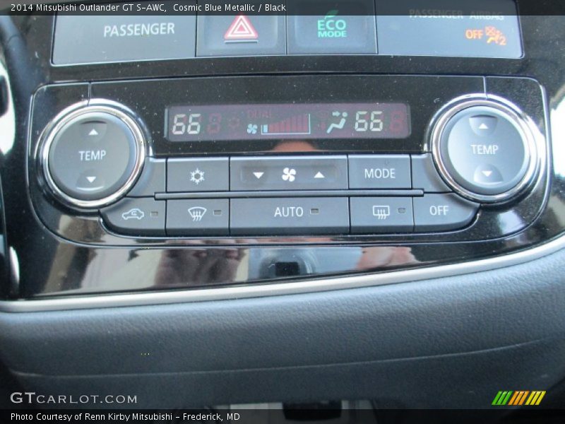 Cosmic Blue Metallic / Black 2014 Mitsubishi Outlander GT S-AWC