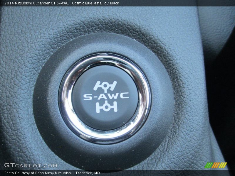 Cosmic Blue Metallic / Black 2014 Mitsubishi Outlander GT S-AWC