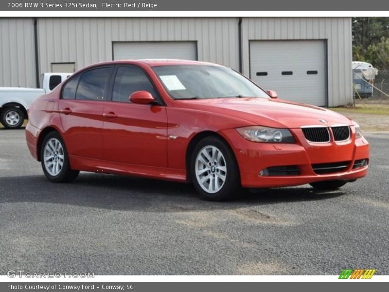 Electric Red / Beige 2006 BMW 3 Series 325i Sedan