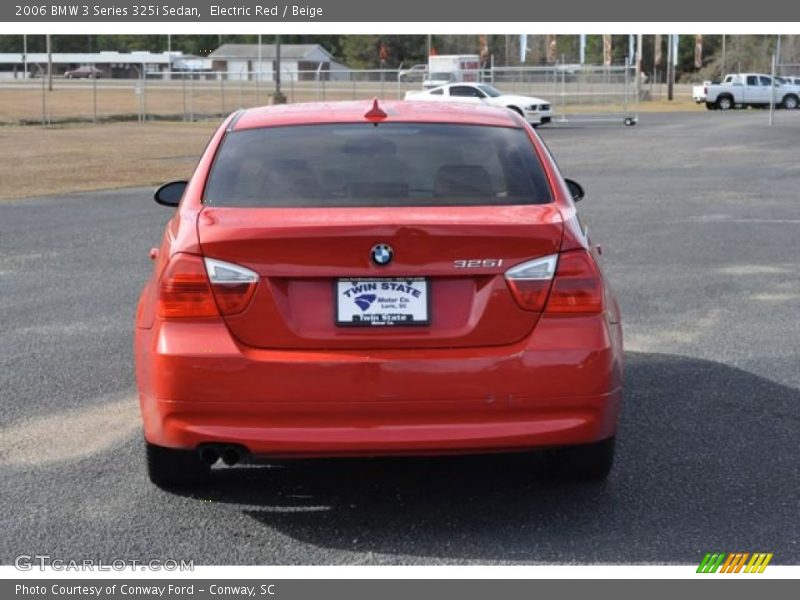 Electric Red / Beige 2006 BMW 3 Series 325i Sedan